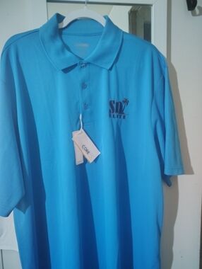 Core365 Electric Blue Polo Shirt 3XL  One Of The SD ELITE 🏝️ RARE
